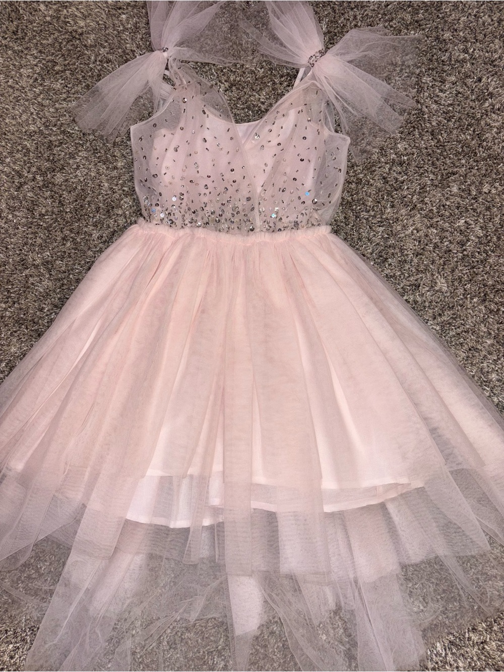 Tutu Du Monde Pale Pink Tulle Party Dress with Sparkle Bodice - Picture 2 of 5